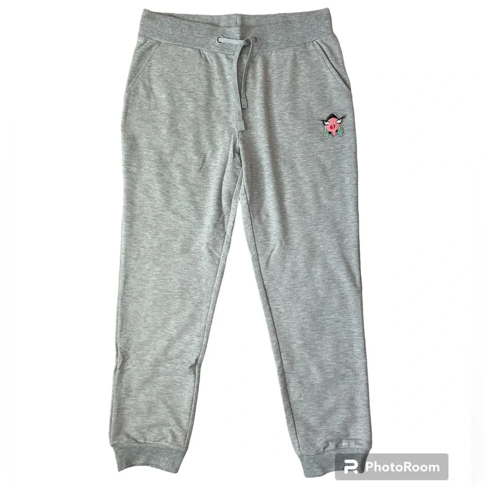 Badgley Mischka NWT Gray Baby French Terry Joggers